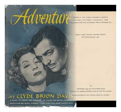 DAVIS, CLYDE BRION (1894-1962) - Adventure - [Originally Appeared As the Anointed]