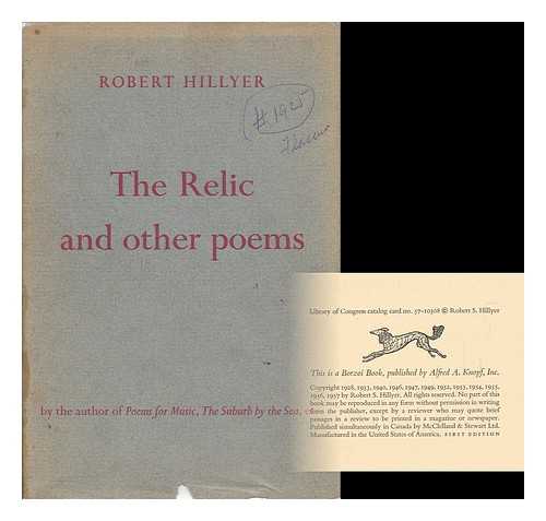 HILLYER, ROBERT (1895-1961) - The Relic & Other Poems