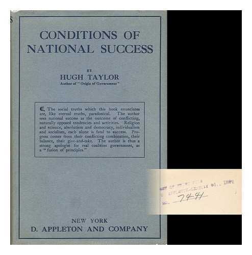 TAYLOR, HUGH - Conditions of National Success