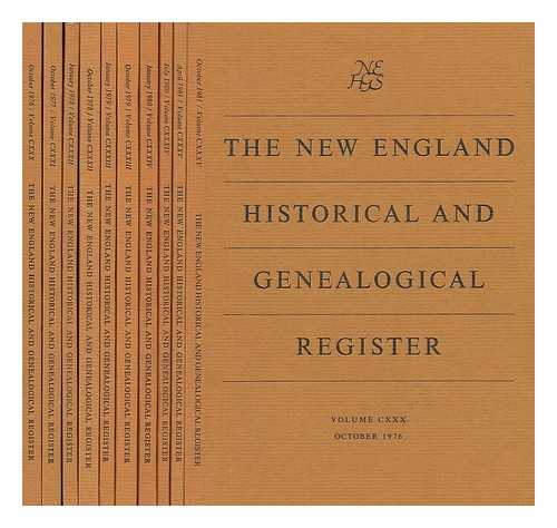 DOANE, GILBERT HARRY (ED. ) - The New England Historical and Genealogical Register (10 Vols. - CXXX to CXXXV) Oct 1976, Oct 77, Jan 78, Oct 78, Jan 79, Oct 79, Jan 80, Jul 80, Apr 81, Oct 81