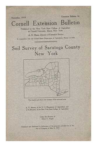 MAXON, E. T. J. H. BROMLEY. RELATED NAMES: SILVERMAN, MARK H. UNITED STATES. NATURAL RESOURCES CONSERVATION SERVICE - Soil Survey of Saratoga County, New York / United States Department of Agriculture, Natural Resources Conservation Service ; in Cooperation with Cornell University Agricultural Experiment Station