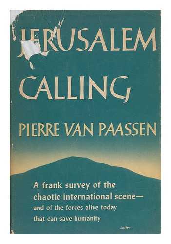 VAN PAASSEN, PIERRE (1895-) - Jerusalem Calling!