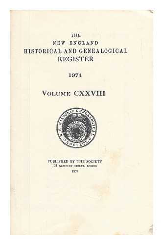 DOANE, GILBERT HARRY (ED. ) - The New England Historical and Genealogical Register (Vol. CXXVIII) 1974 (Indexes)