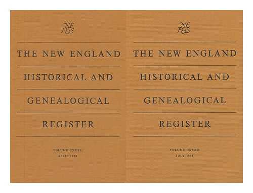 DOANE, GILBERT HARRY (ED. ) - The New England Historical and Genealogical Register (2 Vols. ) CXXXII, April and July 1978