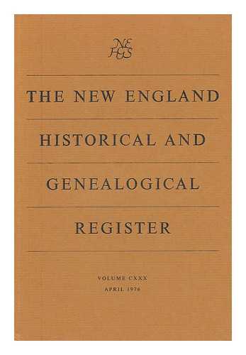 DOANE, GILBERT HARRY (ED. ) - The New England Historical and Genealogical Register (2 Vols. ) Vol. CXXX April & July 1976