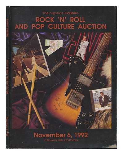 SUPERIOR GALLERIES, BEVERLY HILLS - The Superior Galleries Rock 'N' Roll and Pop Culture Auction - November 6, 1992