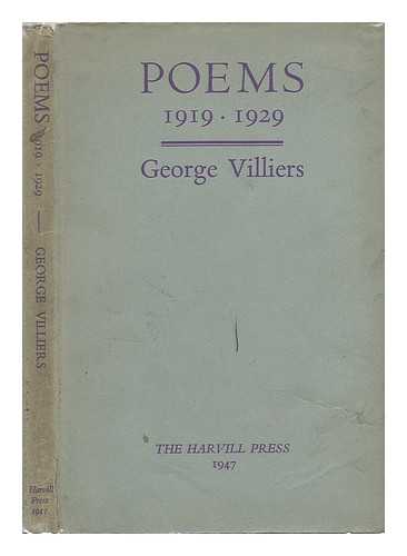 VILLIERS, GEORGE - Poems 1919-1929