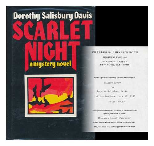 DAVIS, DOROTHY SALISBURY - Scarlet Night / Dorothy Salisbury Davis