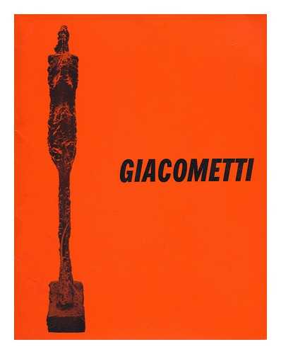 GIACOMETTI, ALBERTO (1901-1966) - Giacometti - World House Galleries (Exhibition Catalogue)