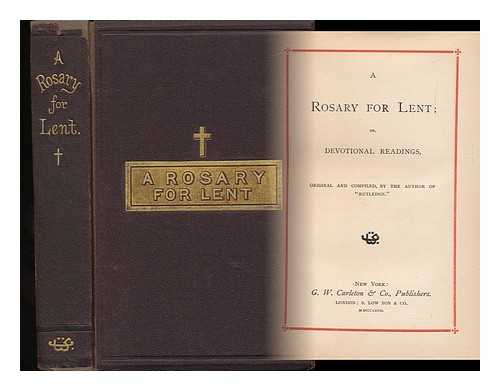 HARRIS, MIRIAM COLES (1834-1925) - A Rosary for Lent