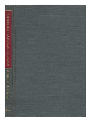EBISCH, WALTHER - Supplement for the Years 1930-1935 to a Shakespeare Bibliography