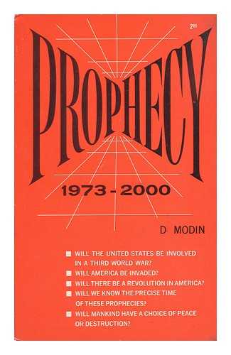 MODIN, D. AND COMSTOCK, TAMARA - Prophecy 1973 - 2000