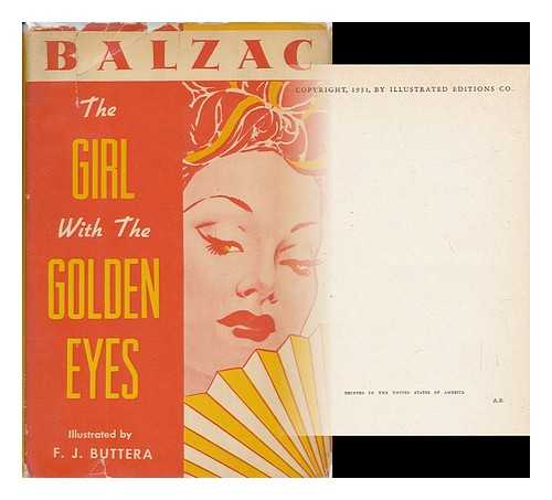 BALZAC, HONORE DE (1799-1850) - The Girl with the Golden Eyes, Translated by Ernest Dowson