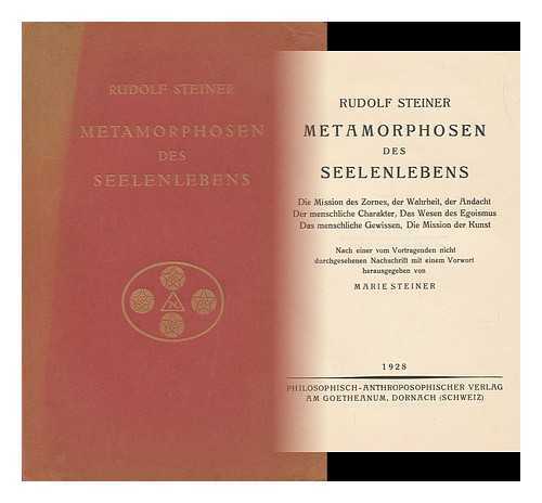 STEINER, RUDOLF (1861-1925) - Metamorphosen Des Seelenlebens