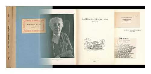 MACLEISH, MARTHA HILLARD (1856-1947) - Martha Hillard MacLeish (1856-1947)