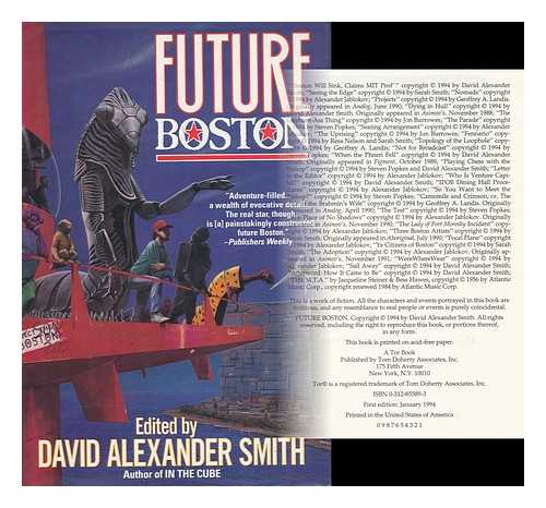 Smith, David Alexander - Future Boston : the History of a City, 1990-2100