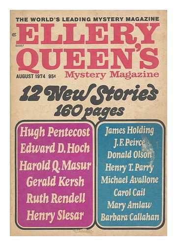 QUEEN, ELLERY (ED. ) - Ellery Queen's Mystery Magazine, Vol. 64, No. 2, August 1974