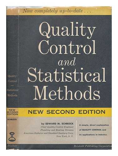 SCHROCK, EDWARD M - Quality Control and Statistical Methods