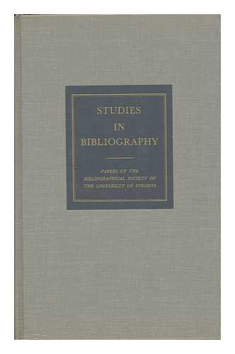 BOWERS, FREDSON (ED. ) - Studies in Bibliography / Edited by Fredson Bowers - Volume Thirty