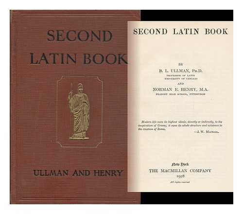 ULLMAN, B. L. (BERTHOLD LOUIS) (1882-1965) - Second Latin Book