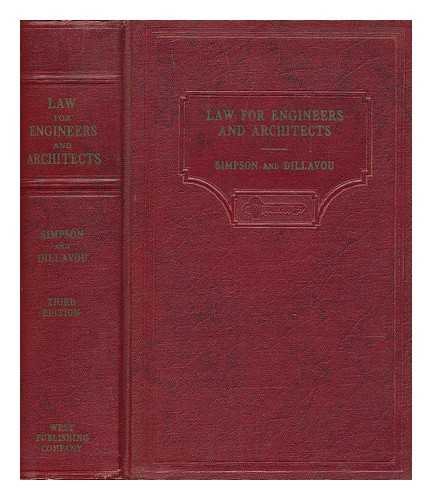 SIMPSON, LAURENCE PACKER (1895-?) - Law for Engineers and Architects