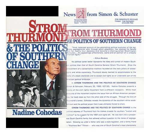 COHODAS, NADINE - Strom Thurmond and the Politics of Southern Change