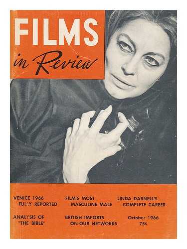 HART, HENRY ED - Films in Review - Volume 17; No. 8 (October 1966)
