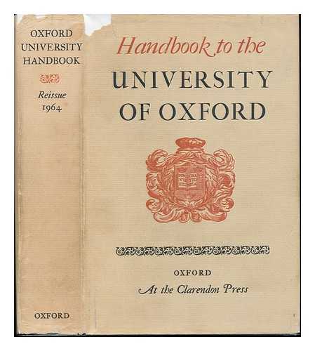 UNIVERSITY OF OXFORD - Handbook to the University of Oxford