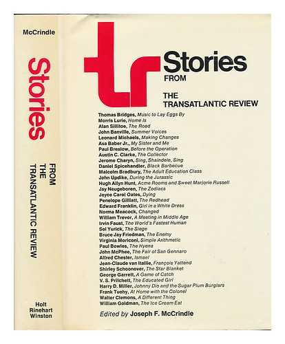 MCCRINDLE, JOSEPH F. , COMP. - Stories from the Transatlantic Review. Edited by Joseph F. McCrindle