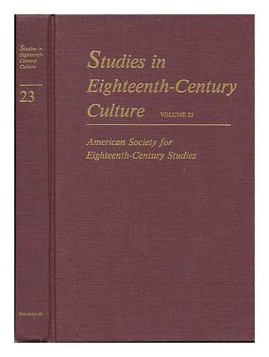 HAY, CARLA H. , ED. - Studies in Eighteenth-Century Culture. Vol.23 / Edited by Carla H. Hay and Syndy M. Conger