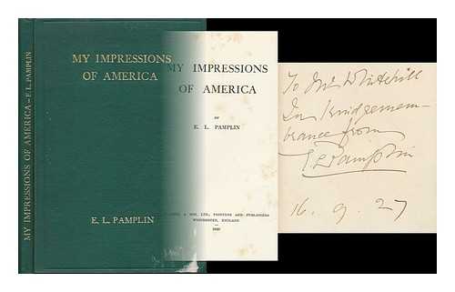 PAMPLIN, E. L. - My Impressions of America