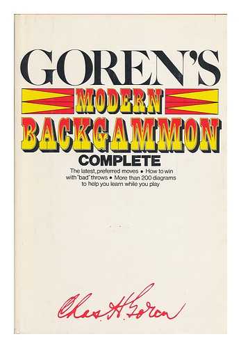 GOREN, CHARLES HENRY (1901-1991) - Modern Backgammon Complete
