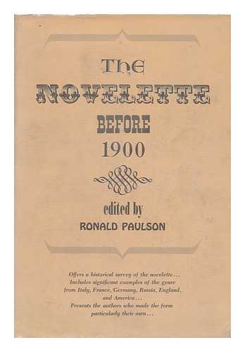 PAULSON, RONALD - The Novelette before 1900