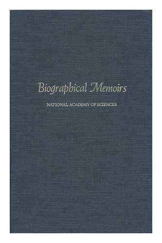 National Academy Of Sciences (U. S) - Biographical Memoirs - Volume 62