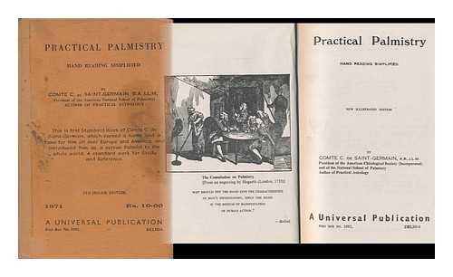 SAINT-GERMAIN, C. DE. - Practical Palmistry, Or, Hand Reading Simplified.