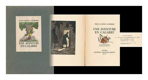 COURIER, PAUL-LOUIS AND POUZET, MAURICE (ILLUS. ) - Une Aventure En Calabre / Paul-Louis Courier, Illustrations De Maurice Pouzet