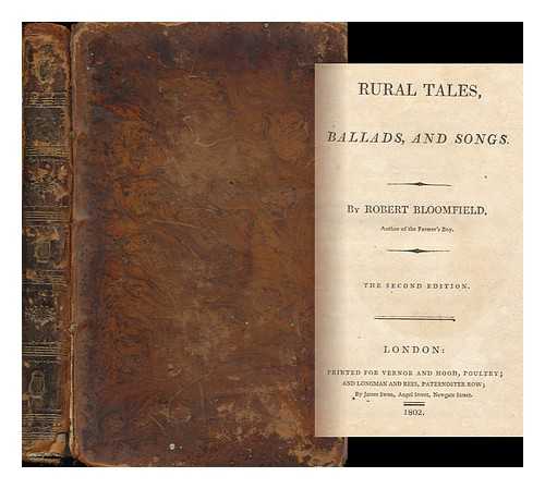 BLOOMFIELD, ROBERT (1766-1823) - Rural Tales, Ballads and Songs