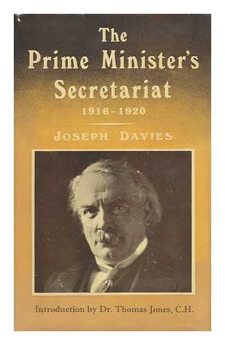 DAVIES, JOSEPH, SIR - The Prime Minister's Secretariat, 1916-1920