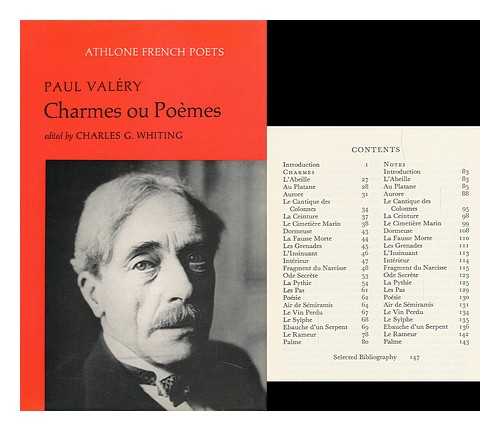 VALERY, PAUL - Charmes ou Poemes / Paul Valery; Edited by Charles G. Whiting