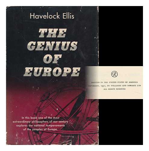 ELLIS, HAVELOCK (1859-1939) - The Genius of Europe