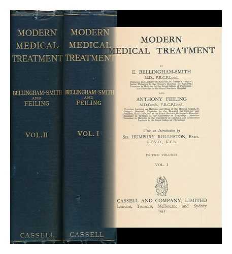Smith, Eric Bellingham. Feiling, Anthony (1885-) - Modern Medical Treatment