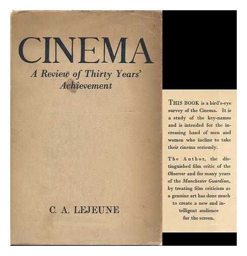 LEJEUNE, C. A. (CAROLINE ALICE) (1897-1973) - Cinema