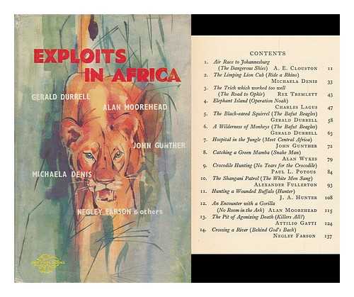 BAYLISS, JOHN CLIFFORD (COMP. ) - Exploits in Africa