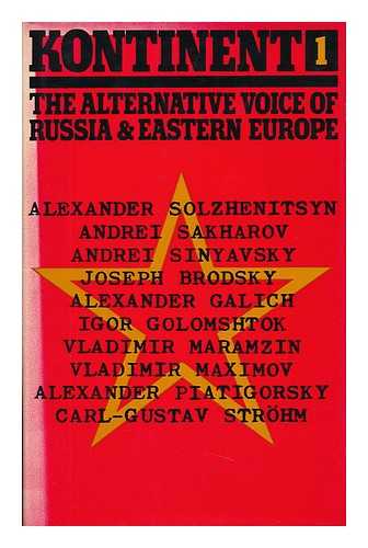 MAXIMOV, VLADIMIR E. , ED. - Kontinent 1 : the Alternative Voice of Russia and Eastern Europe