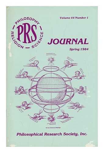 HALL, MANLY P. (ED. ) - PRS Journal, Spring 1984 - Issued Quarterly, Vol. 44, No.1