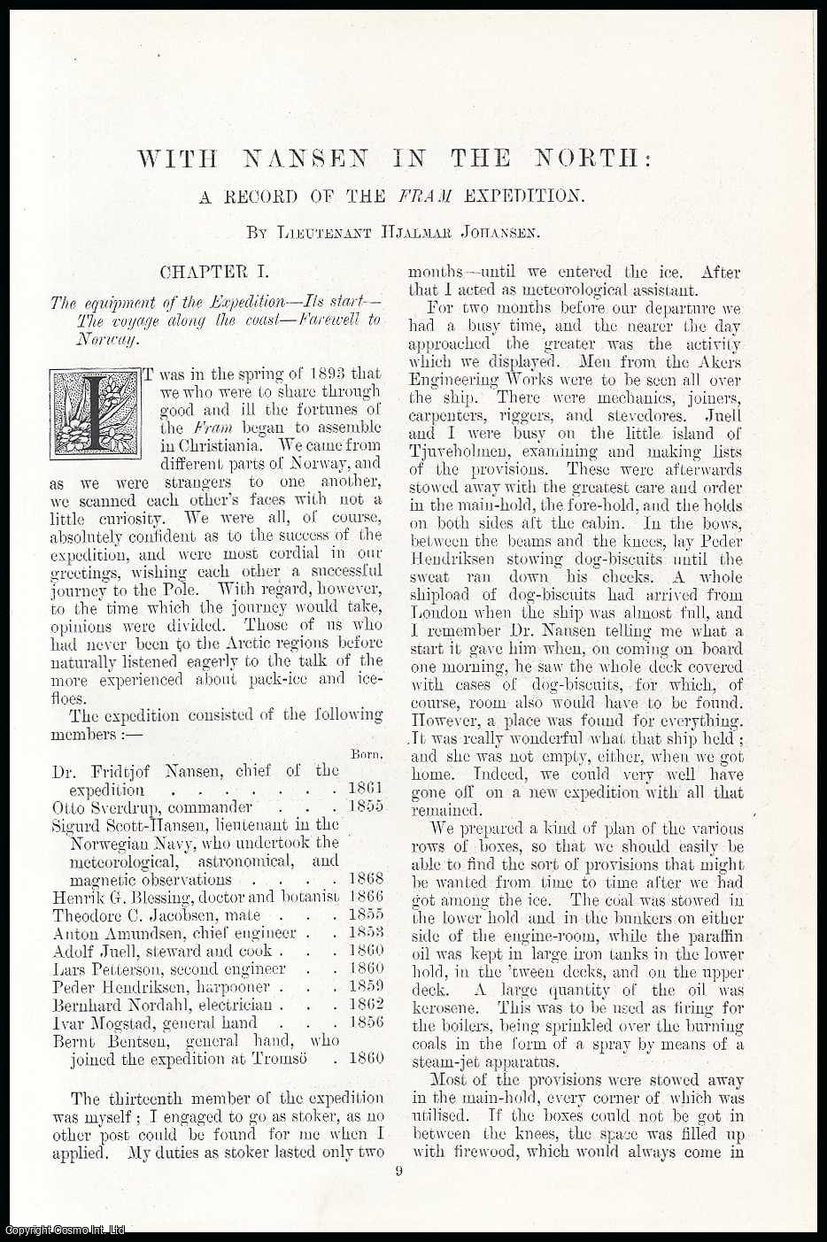 With Nansen in The North: A Record of The Fram Expedition. Complete in Six Parts., Johansen, Hjalmar With Nansen in The North: A Record of The Fram Expedition. Complete in Six Parts., Johansen, Hjalmar