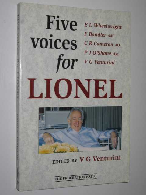 Five Voices for Lionel by V. G. Venturini 1st ed Medium PB 1862871493 - Picture 1 of 3