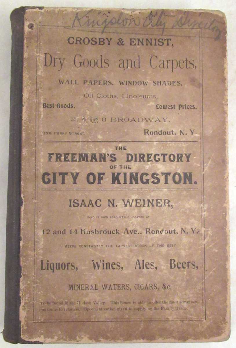 The Freeman Staff - The Freeman's Second Annual Directory of the City of Kingston for the Years 1896-1897