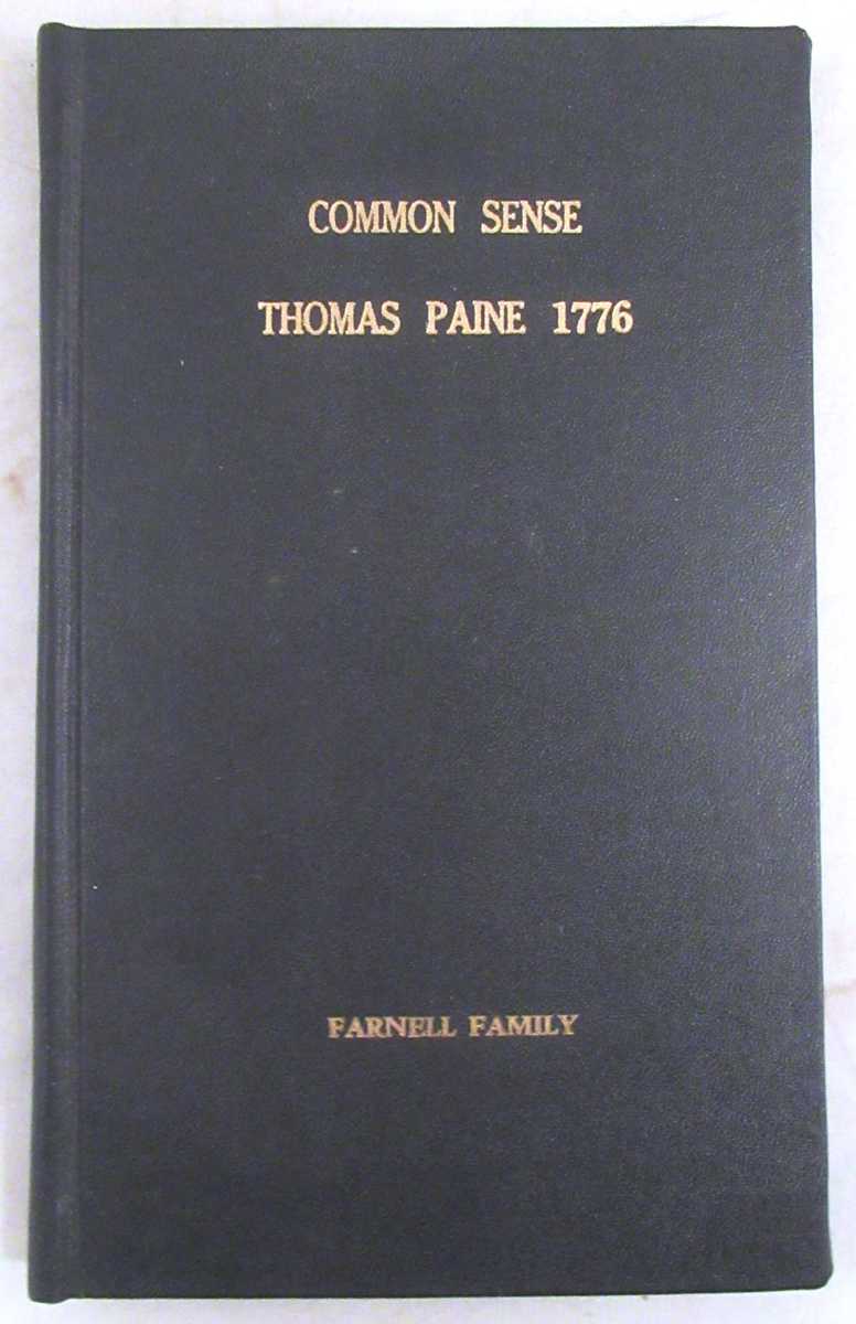 Paine, Thomas - Common Sense; Addressed to the Inhabitants of America