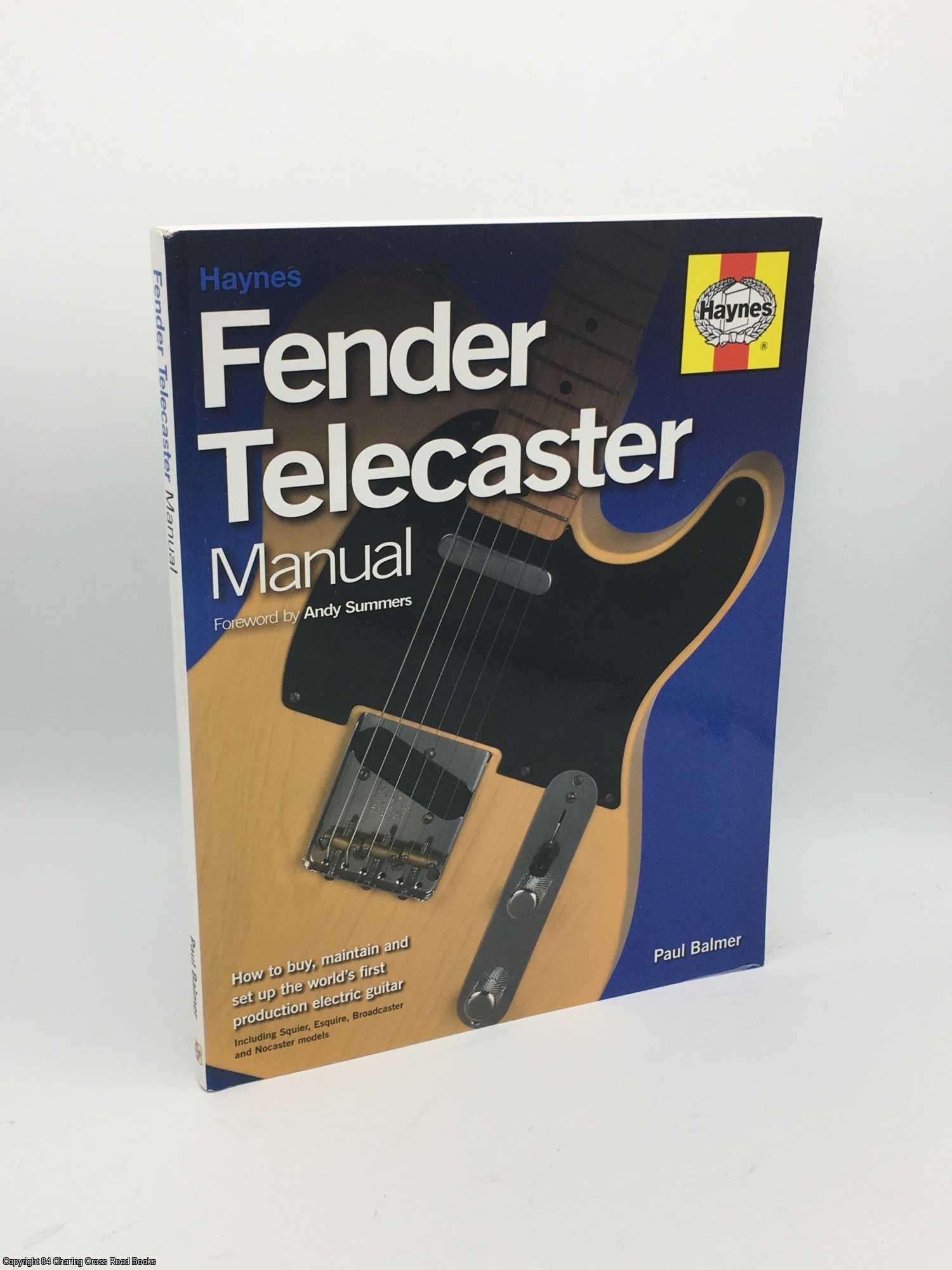Balmer, Paul - Fender Telecaster Manual Paperback